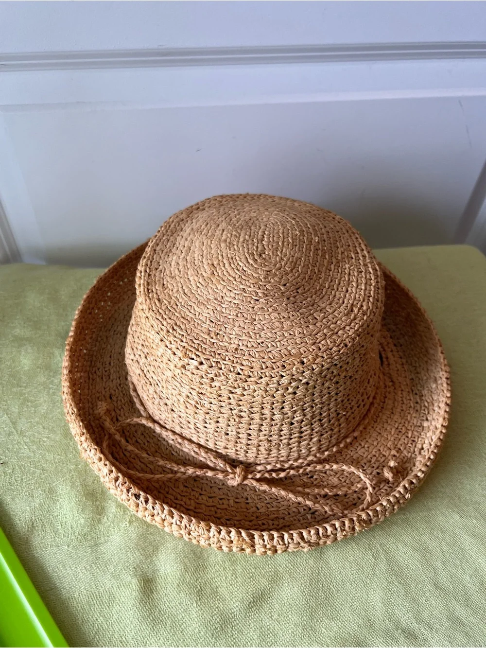 Scala Woven Straw Sun Hat in Natural Tan